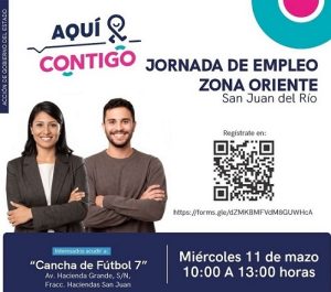 ST INVITA A JORNADA DE EMPLEO EN LA ZONA ORIENTE DE SAN JUAN DEL RÍO
