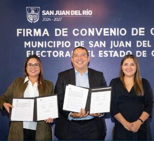San Juan del Río y el IEEQ firman convenio de colaboración en materia de participación ciudadana